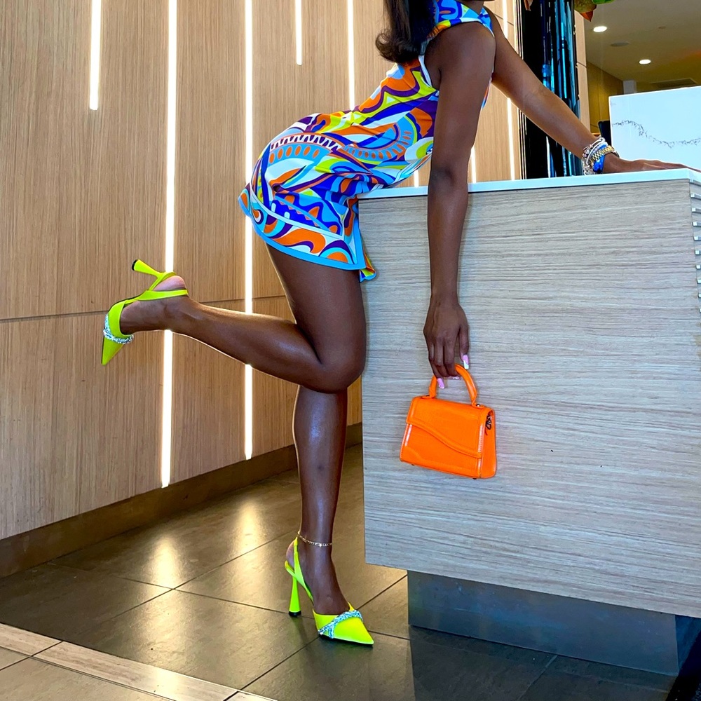 Zara Entire outfit (dress heels) except purse